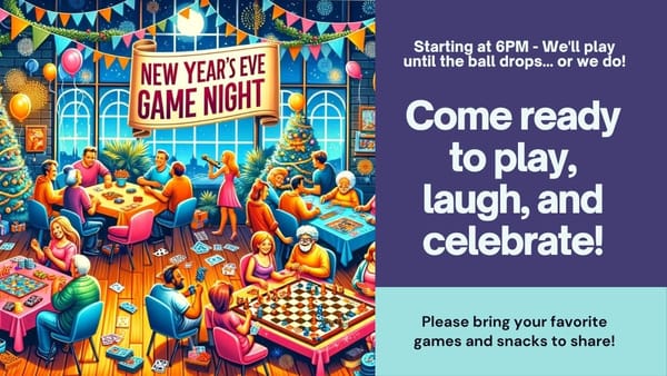 New Year's Eve Game Night