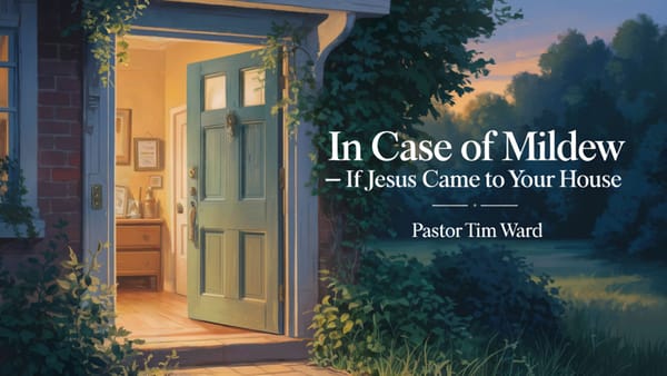 In Case of Mildew — If Jesus Came to Your House