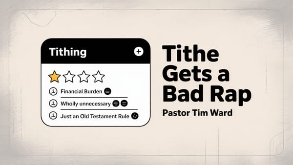 Tithe Gets a Bad Rap